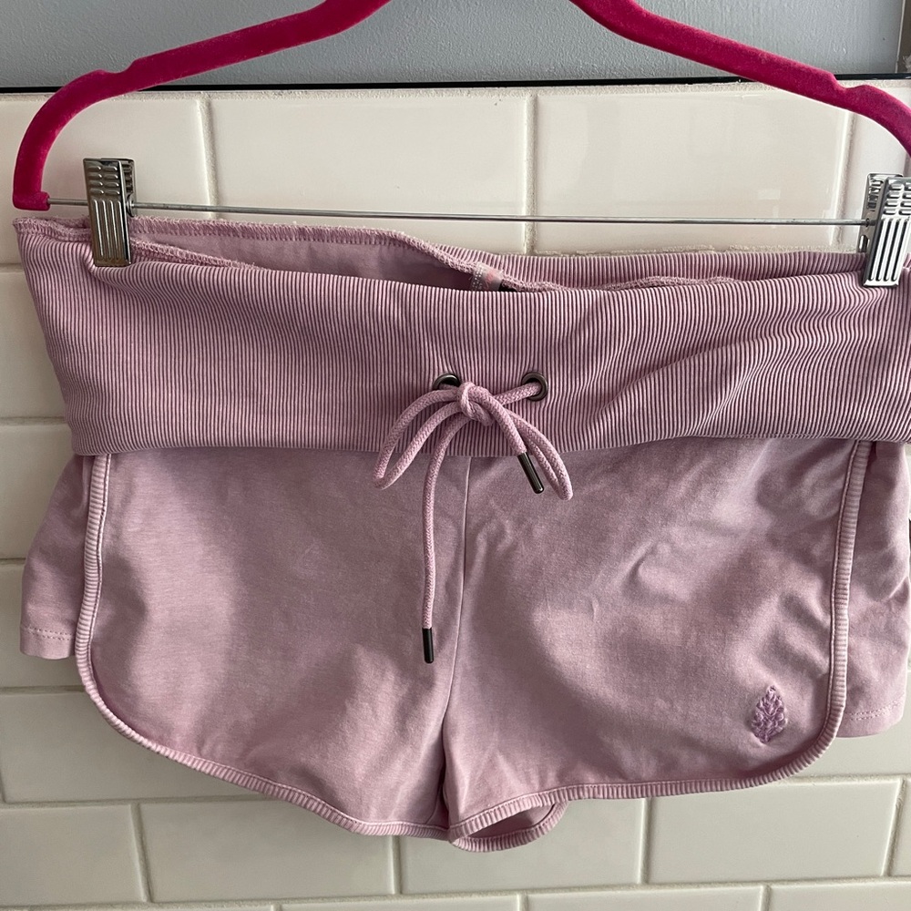 fp by Free People Lavender Ribbed Shorts